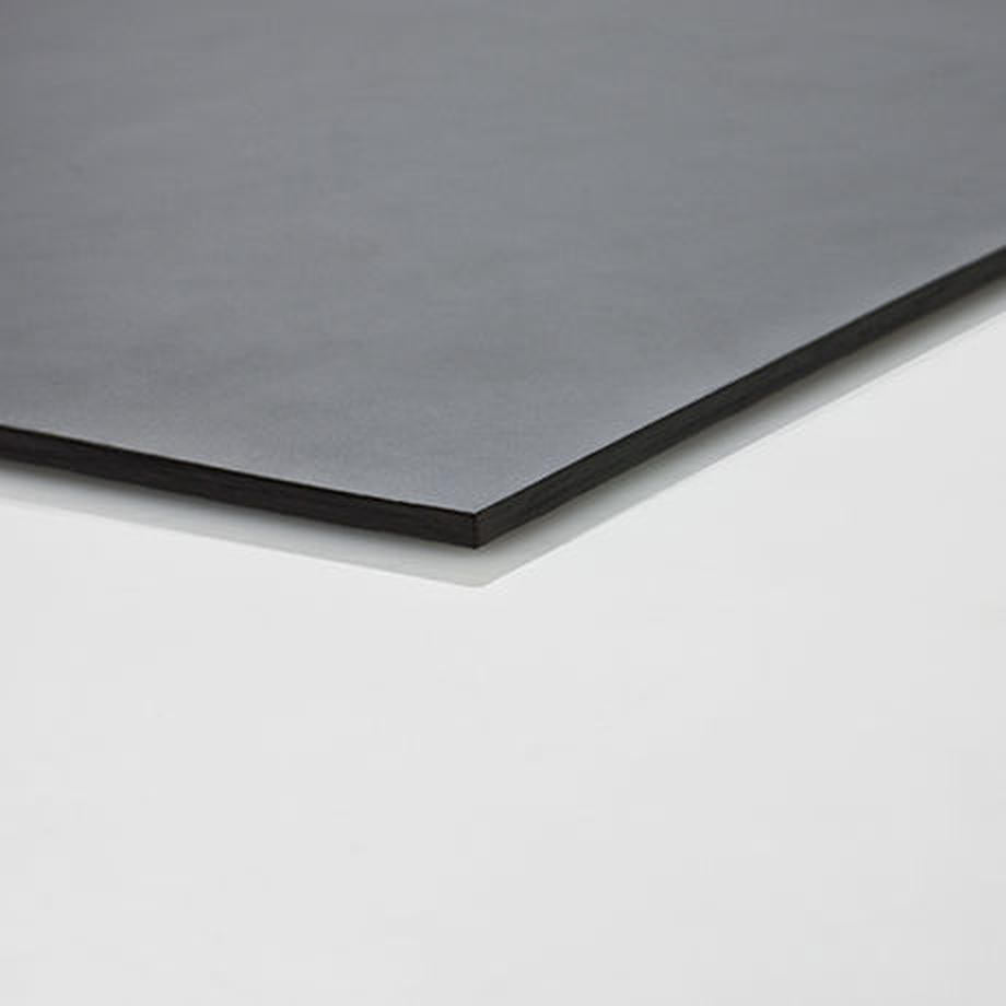 LEATHER DESK MAT L, Black