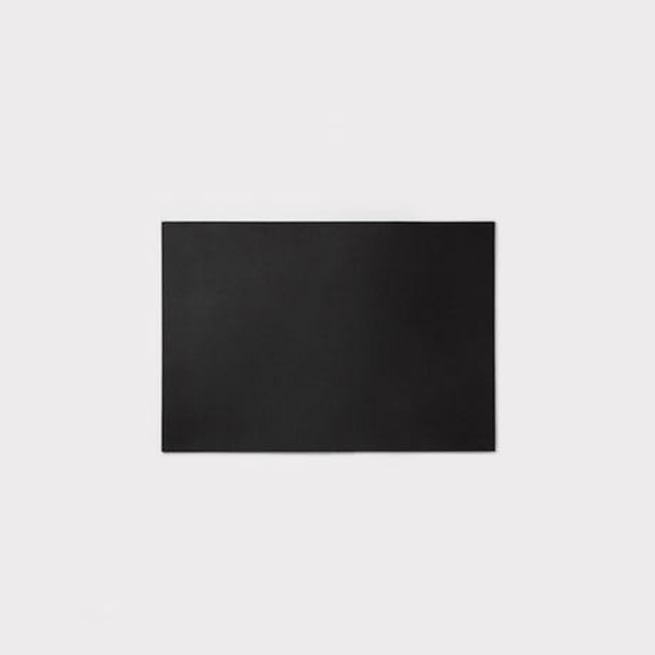LEATHER DESK MAT S, Black