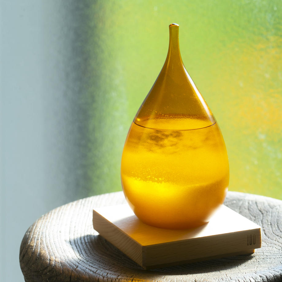 TEMPO DROP Romantic Amber Storm Glass