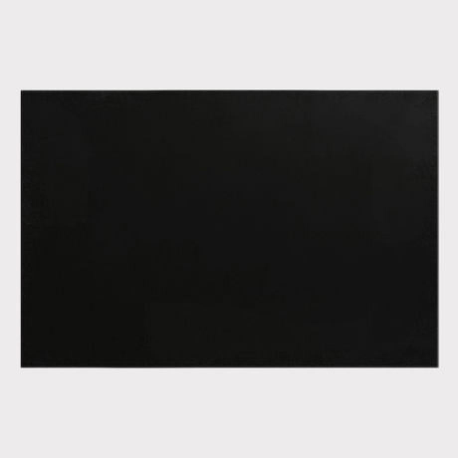 LEATHER DESK MAT L, Black