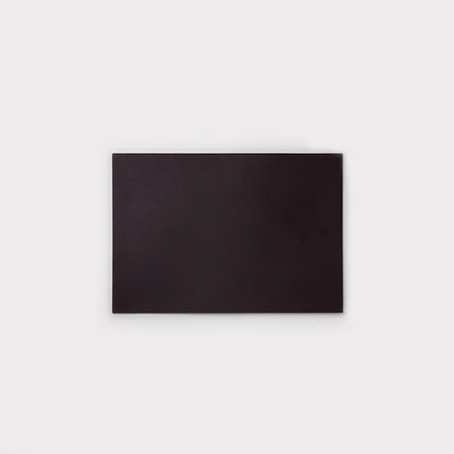 LEATHER DESK MAT S, Dark Brown